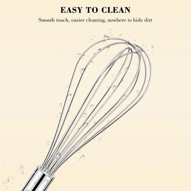 Alt view image 5 of 7 - 3-Pack Stainless Steel Whisk Set, Kitchen Utensils for Cooking