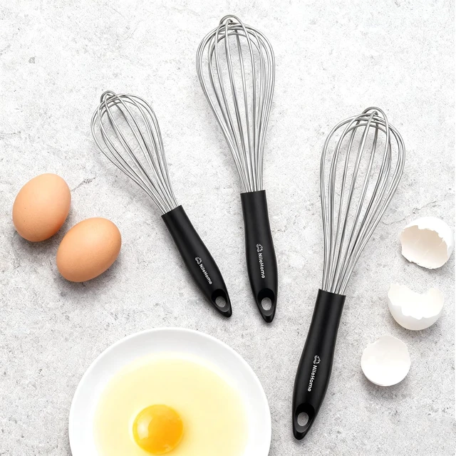 Alt view image 6 of 7 - Whisk Set 8" 10" 12" Kitchen Whisk,3-Pack