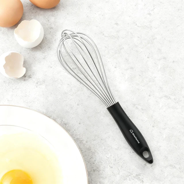 Alt view image 6 of 7 - Whisk 10" Kitchen Whisk,Black Silver