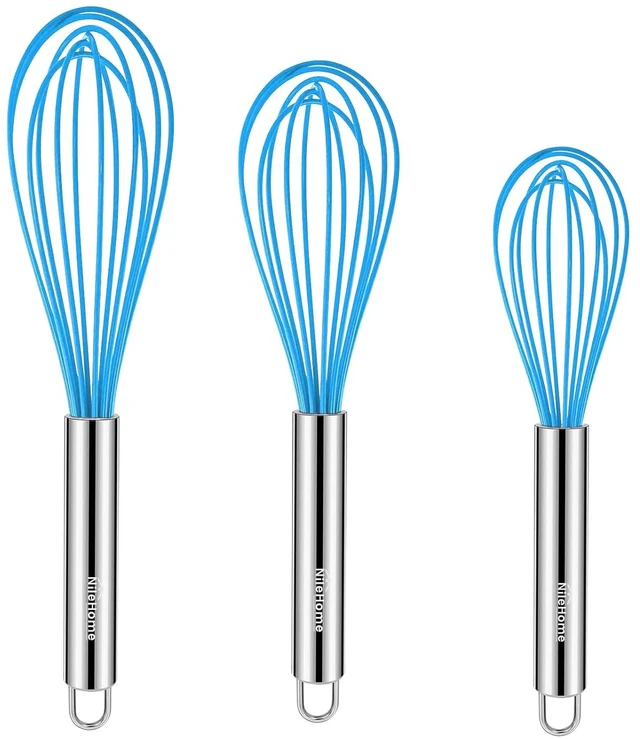 Main image of Stainless Steel Whisk Set 8" 10" 12" Kitchen Whisk Balloon Whisk Kitchen Wisk Wire Whisks for Cooking, Whisking, Blending, Beating, Stirring-6 Pack
