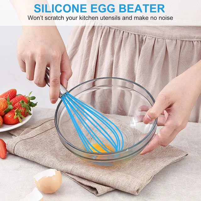 Alt view image 7 of 7 - Stainless Steel Whisk Set 8" 10" 12" Kitchen Whisk Balloon Whisk Kitchen Wisk Wire Whisks for Cooking, Whisking, Blending, Beating, Stirring-6 Pack
