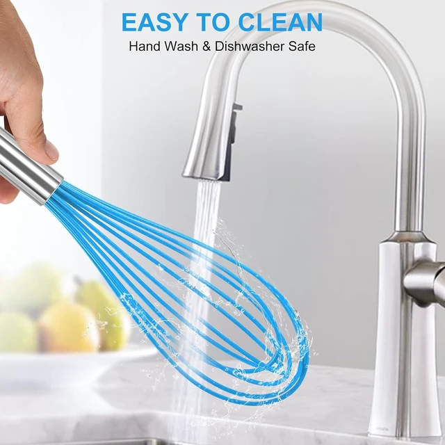 Alt view image 4 of 7 - Stainless Steel Whisk Set 8" 10" 12" Kitchen Whisk Balloon Whisk Kitchen Wisk Wire Whisks for Cooking, Whisking, Blending, Beating, Stirring-6 Pack