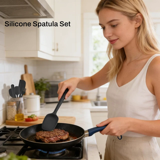 Alt view image 7 of 7 - 3-Pack Stainless Steel Whisk Set,Kitchen Utensils for Cooking-Blue