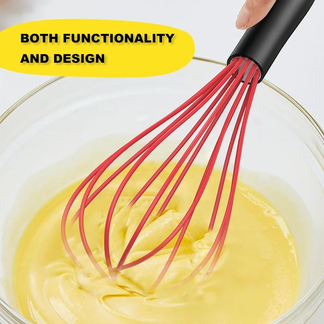 Alt view image 4 of 7 - Silicone Whisk 10" Kitchen Whisk,Purple