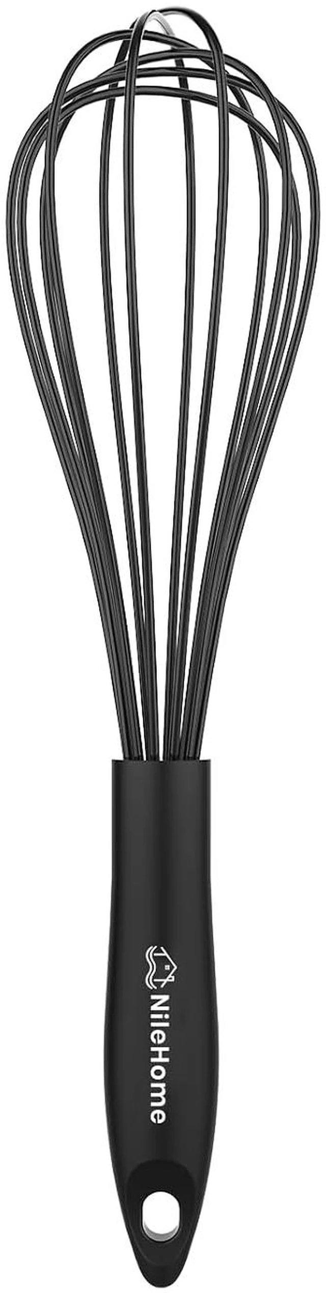 Main image of Silicone Whisk Set 10" Kitchen Whisk Purple Red,2-pack