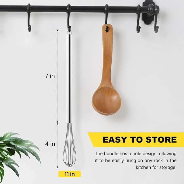 Alt view image 2 of 7 - Stainless Steel Whisk 10" Semi-Automatic Rotary