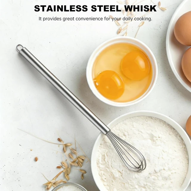 Alt view image 5 of 7 - Stainless Steel Whisk 10" Semi-Automatic Rotary