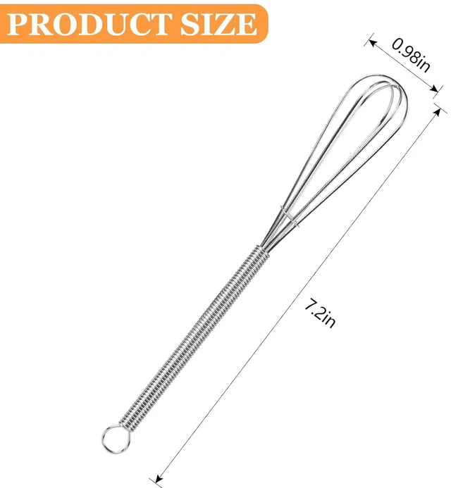 Alt view image 2 of 7 - Mini Whisks Stainless Steel Whisk Set 11"Kitchen Small Wisk