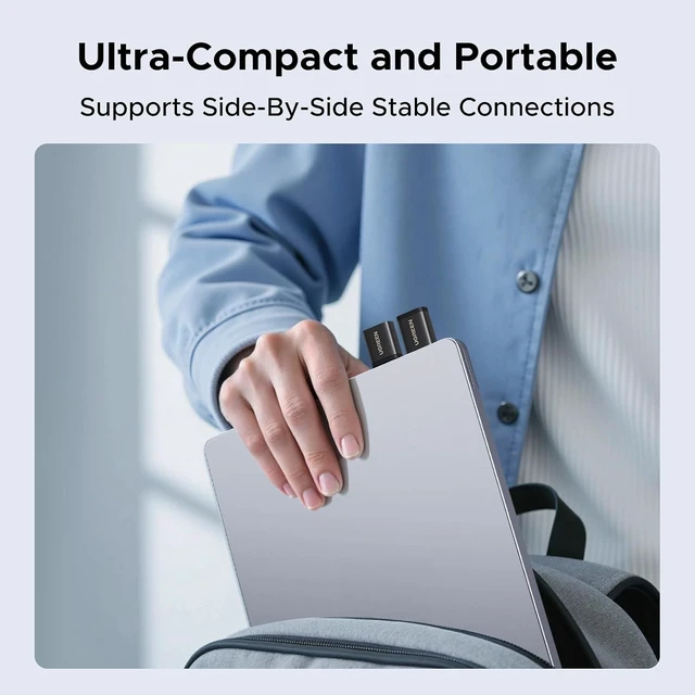 Alt view image 5 of 7 - USB to USB C Adapter Combo 4-Pack, 10Gbps USB C Converter Black