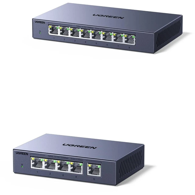Main image of 5-Port 2.5Gb Switch Bundle with 8-Port 2.5Gb Switch