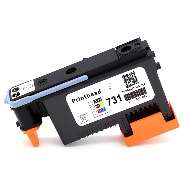 Alt view image 3 of 4 - Compatible For HP 731 Compatible Printhead Compatible For HP DesignJet T1700 T1700dr T1708 Plotter - Replacement P2V27A Print Head, High Precision Inkjet Printing Accessory(HP731 MK-Y)