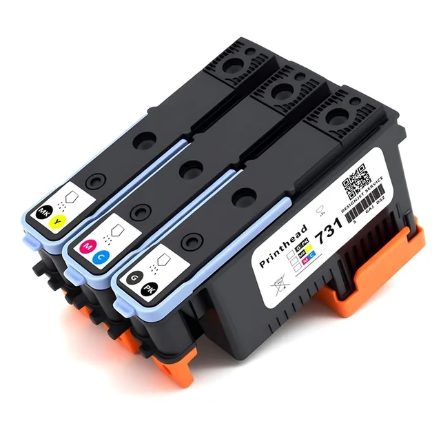 Alt view image 4 of 4 - Compatible For HP 731 Compatible Printhead Compatible For HP DesignJet T1700 T1700dr T1708 Plotter - Replacement P2V27A Print Head, High Precision Inkjet Printing Accessory(HP731 MK-Y)