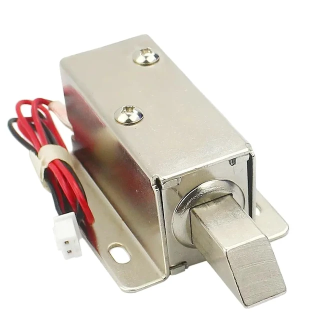 Alt view image 3 of 6 - DC Small Electric Control Lock DC12v Access Electronic Door Mini Bolt Electromagnetic 1Pcs(12V Single Lock)