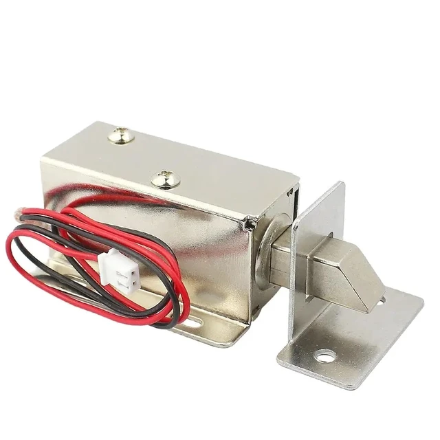 Alt view image 2 of 6 - DC Small Electric Control Lock DC12v Access Electronic Door Mini Bolt Electromagnetic 1Pcs(12V Single Lock)