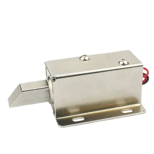 Alt view image 6 of 6 - DC Small Electric Control Lock DC12v Access Electronic Door Mini Bolt Electromagnetic 1Pcs(12V Single Lock)