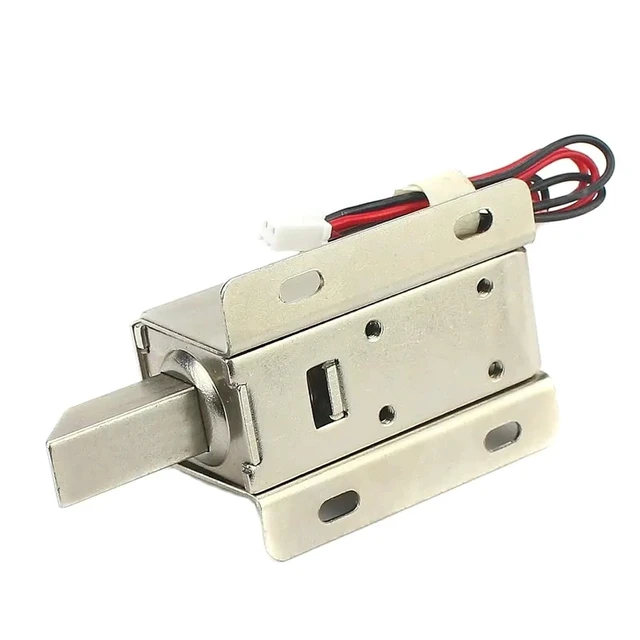 Alt view image 4 of 6 - DC Small Electric Control Lock DC12v Access Electronic Door Mini Bolt Electromagnetic 1Pcs(12V Single Lock)