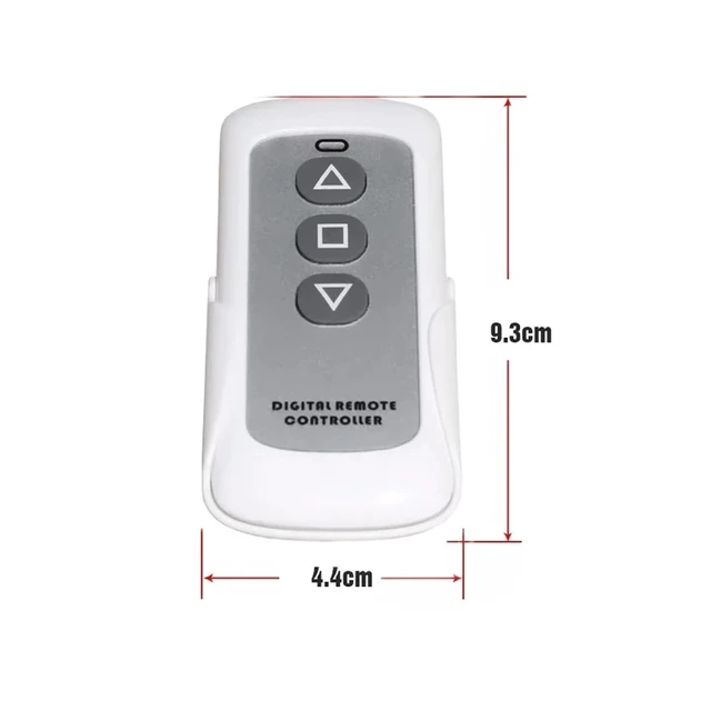 Alt view image 4 of 4 - Digital Remote Control Actuator Switch Controller Air Damper Valve Switch Electric Air Duct Motorized Damper Ventilation Pipe(DC12V)