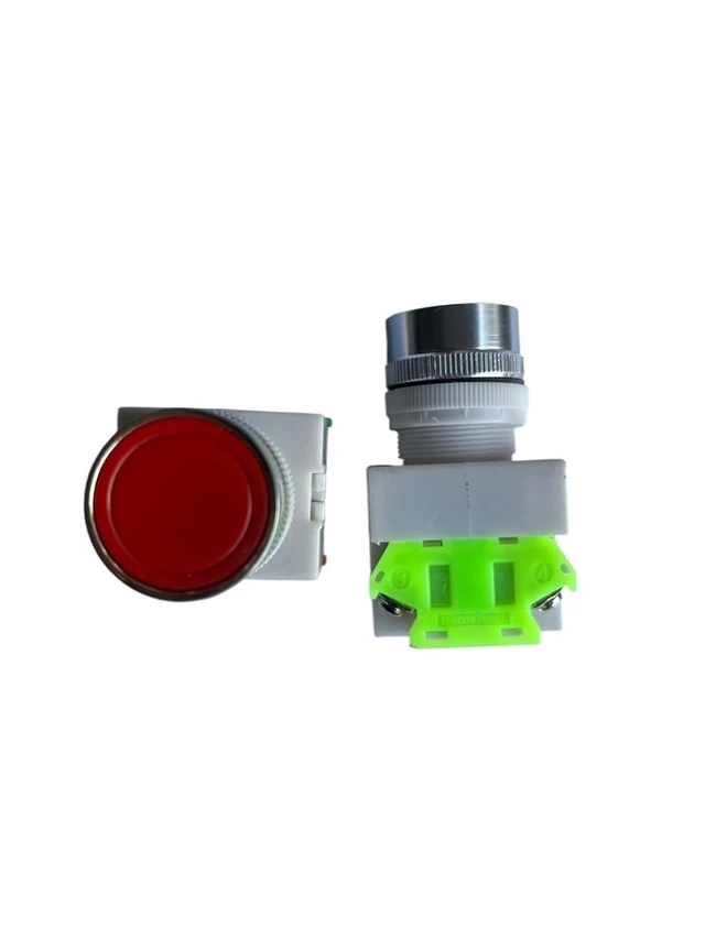 Alt view image 2 of 4 - 1pcs LAY7 (PBCY090) LAY37 11BN Red 10A 660V Momentary Push Button Switch 1NO 1NC(Green)