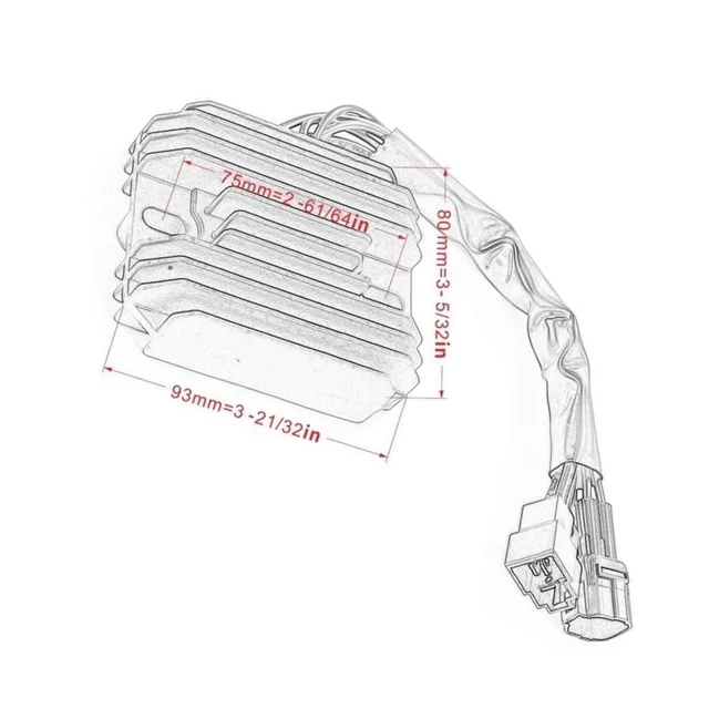 Alt view image 2 of 5 - Motorcycle Regulator Rectifier Fit For Suzuki SV1000 / DL650 V-Strom 2004-2012