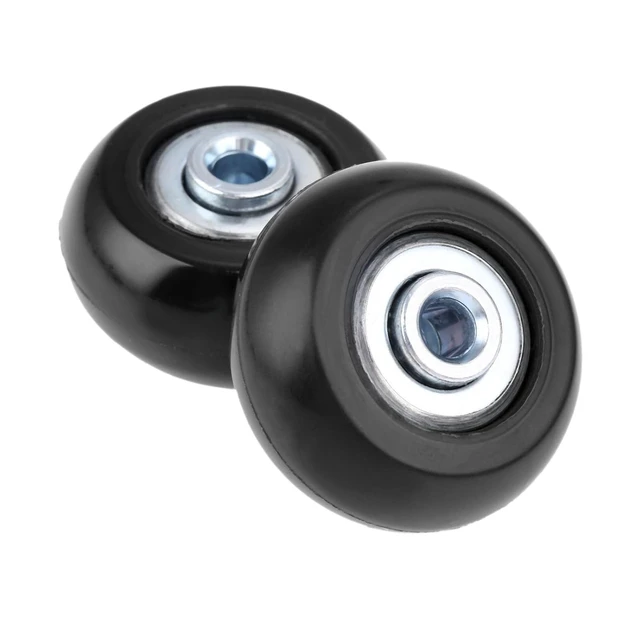 Alt view image 3 of 7 - 2Pcs Luggage Suitcase Wheels Rubber Sliding Practical Axles Replacement Casters Luggage Wheel Universal Travel Flexible Suitcase(80x24 mm)