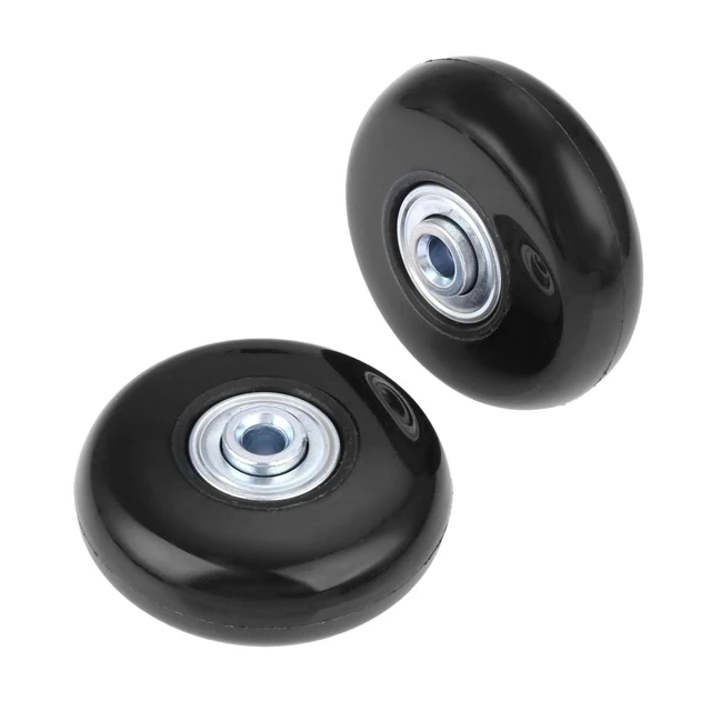 Alt view image 6 of 7 - 2Pcs Luggage Suitcase Wheels Rubber Sliding Practical Axles Replacement Casters Luggage Wheel Universal Travel Flexible Suitcase(80x24 mm)