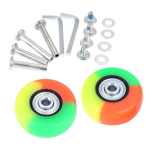 Alt view image 2 of 7 - 2Pcs Luggage Suitcase Wheels Rubber Sliding Practical Axles Replacement Casters Luggage Wheel Travel Flexible Suitcase 3colors