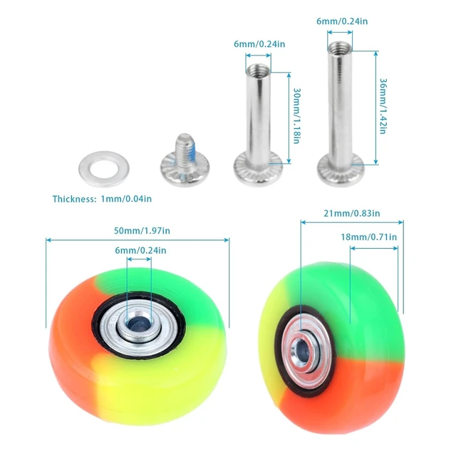 Alt view image 3 of 7 - 2Pcs Luggage Suitcase Wheels Rubber Sliding Practical Axles Replacement Casters Luggage Wheel Travel Flexible Suitcase 3colors