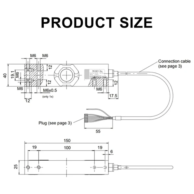 Alt view image 5 of 5 - PW15AH Load Cells Enormously Robust Hermetically Encapsulated Provides Stable Results Under Extreme Ambient Conditions(20KG)