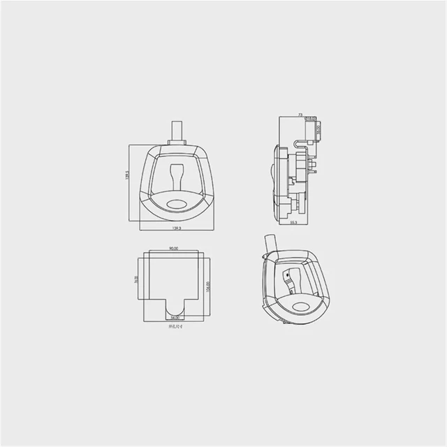 Alt view image 5 of 5 - MB429 RV Door Lock Zinc Alloy Entry Latch Replacement Kit with 2 Keys 1Pcs