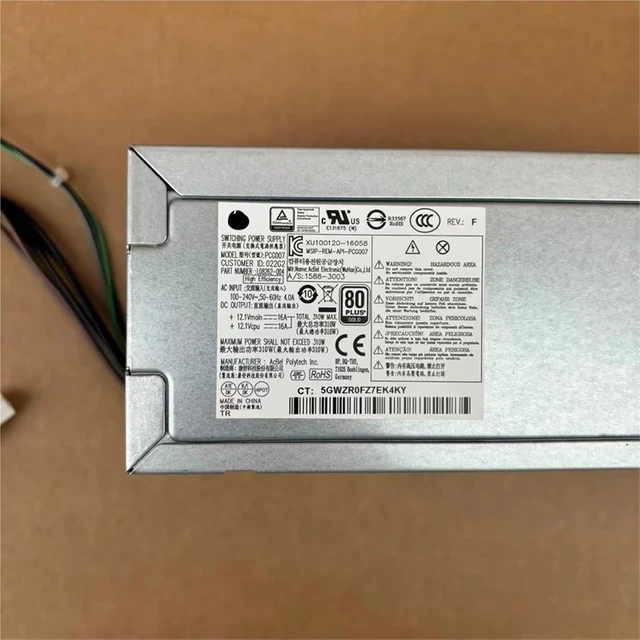 Alt view image 5 of 6 - 1pc PCG007 L08262-004 for Pro 282 288 400 480 600 800 G3 G4 MT 310W Switching Power Supply PSU 4+4+7Pin