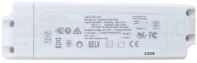Main image of LED Driver LF-GIR020YK0350U LF-GIR020YK0500U LF-GIR030YK0600U LF-GIR030YK0700U for LiFud Driver(29W 700mA)
