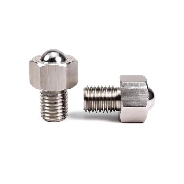 Alt view image 5 of 6 - Stainless Steel Universal Ball Transfer Unit with Hex Base - M6-M20 for Conveyor & Material Handling(Steel Ball M10)