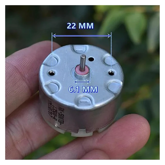 Alt view image 4 of 5 - RK-500TB-13500 32mm Diameter Round DC Electronic Starter Carbon Brush Humidifier Alarm Watch Winder