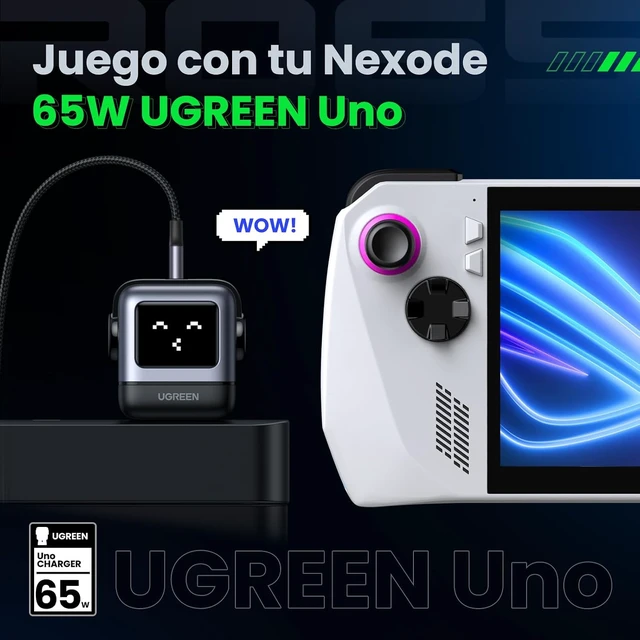 Alt view image 2 of 7 - 65W GaN Charger + 100W USB-C to USB-C Cable Bundle High-Speed GaN Charging Block & 100W Cable for Laptop, Phone & Tablet