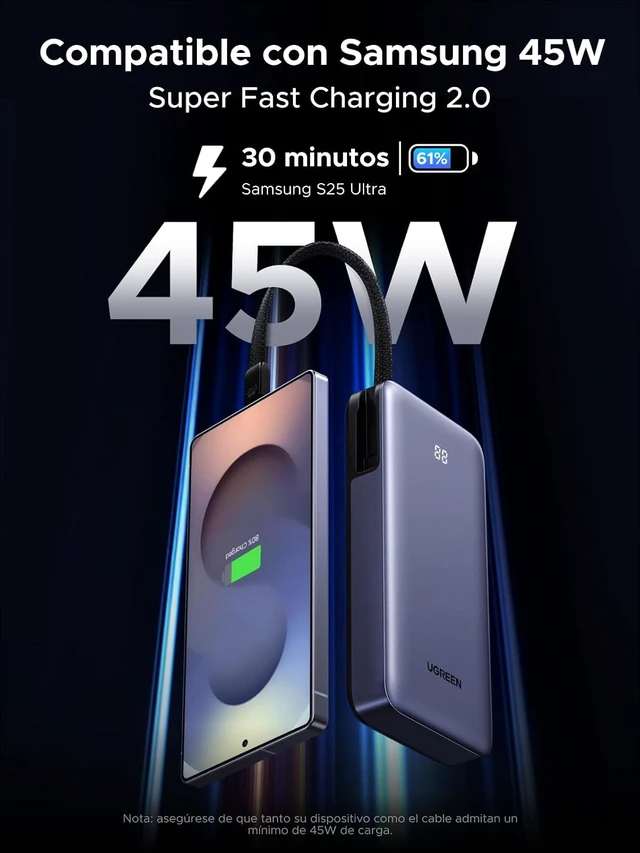 Alt view image 6 of 7 - Nexode Power Bank Bundle with 45W USB C Charger for iPhone 17 (2025)
