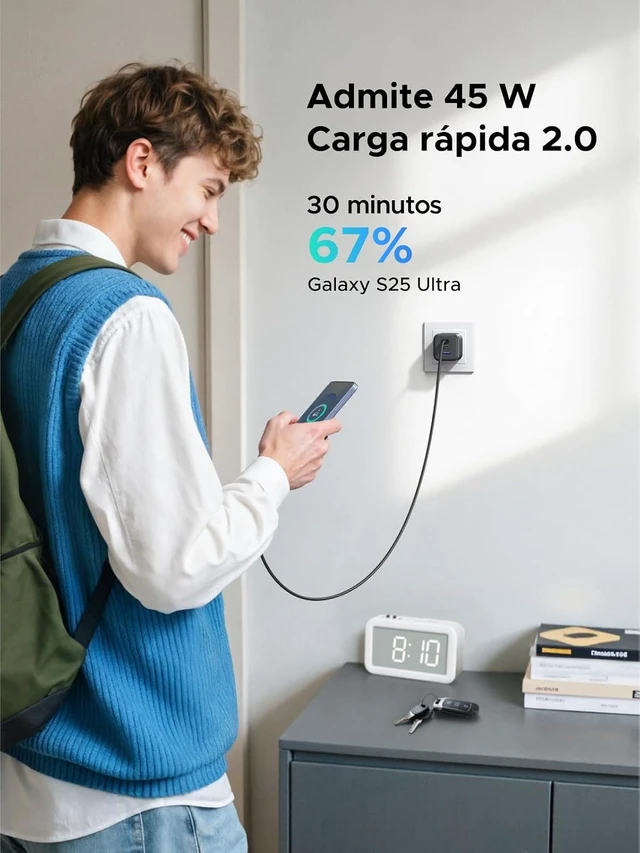 Alt view image 3 of 7 - Nexode Power Bank Bundle with 45W USB C Charger for iPhone 17 (2025)