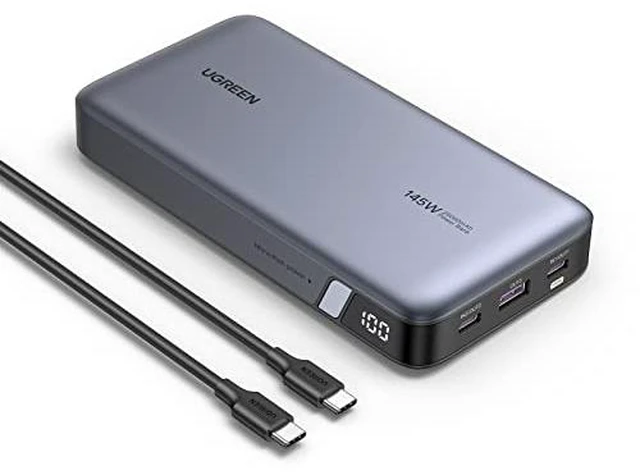 Alt view image 2 of 4 - 145W Power Bank Bundle with 240W 6FT USB C to USB C Cable for iPhone 15 Pro Max, Samsung Galaxy S24/S23, MacBook Pro/Air, iPad Pro/Air/Mini, Dell XPS