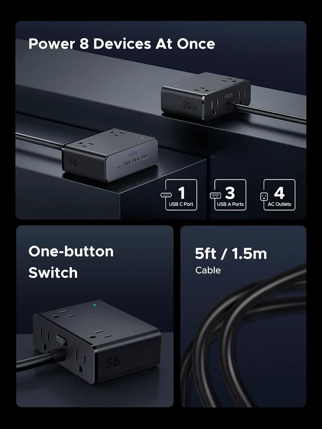 Alt view image 7 of 7 - Uno Charger 100W USB C Charger Bundle with 20W GaN Charging Station