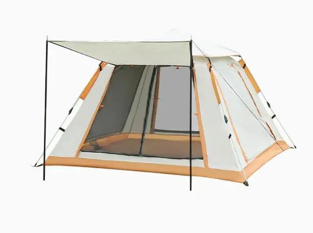Alt view image 4 of 4 - Four sides of camping tents. Outdoor multiple people automatic beach tents. Automatic no-assembly quick-opening portable tents.