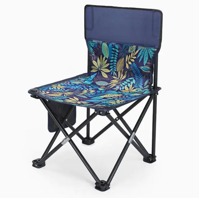 Main image of Cross-border folding chair, outdoor folding chair, stool, foldable portable picnic equipment, supplies, sketching chair, fishing chair Extra-large full maple leaf: 42-42-71cm