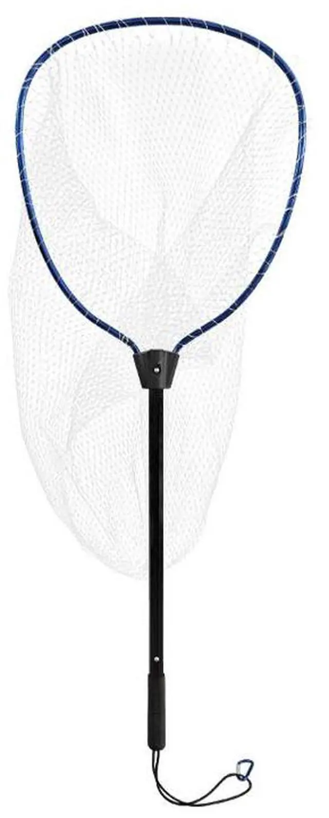 Main image of aluminum alloy single wire pull-and-squeeze fishing net with small mesh size, suitable for raft fishing and catching shrimps. The fishing equipment is portable, lightweight and convenient.