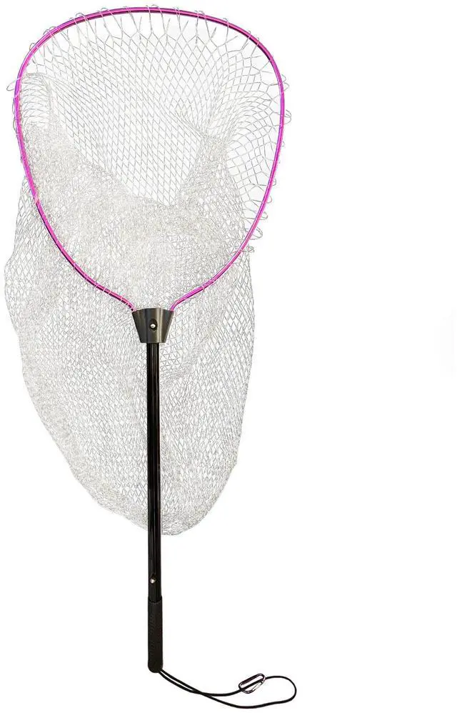 Main image of aluminum alloy single wire pull-and-squeeze fishing net with small mesh size, suitable for raft fishing and catching shrimps. The fishing equipment is portable, lightweight and convenient.