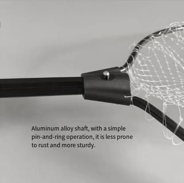 Alt view image 4 of 5 - aluminum alloy single wire pull-and-squeeze fishing net with small mesh size, suitable for raft fishing and catching shrimps. The fishing equipment is portable, lightweight and convenient.