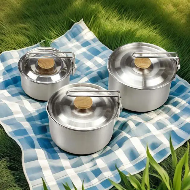 Alt view image 3 of 6 - Cross-border portable 304 stainless steel soup pot, multi-functional