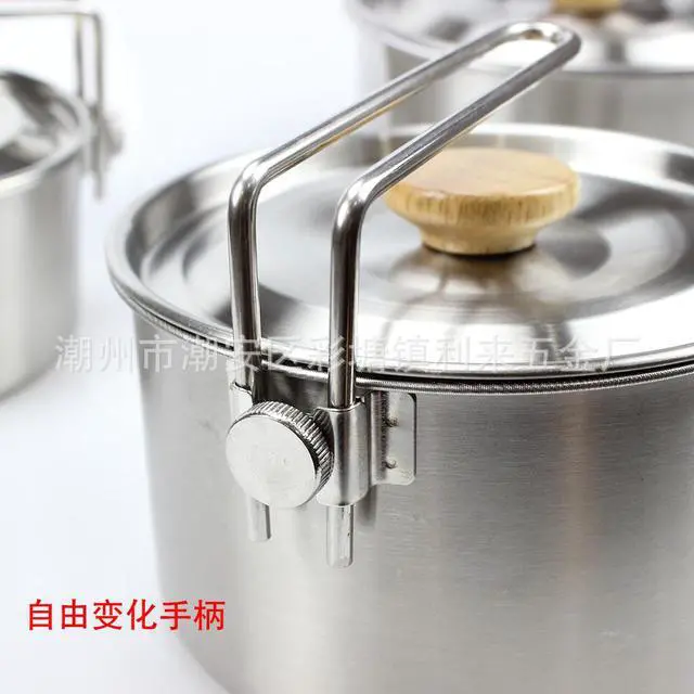 Alt view image 6 of 6 - Cross-border portable 304 stainless steel soup pot, multi-functional