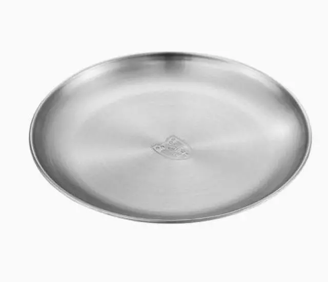 Main image of Outdoor stainless steel round tray for barbecue restaurants, home use