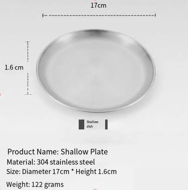 Alt view image 2 of 4 - Outdoor stainless steel round tray for barbecue restaurants, home use