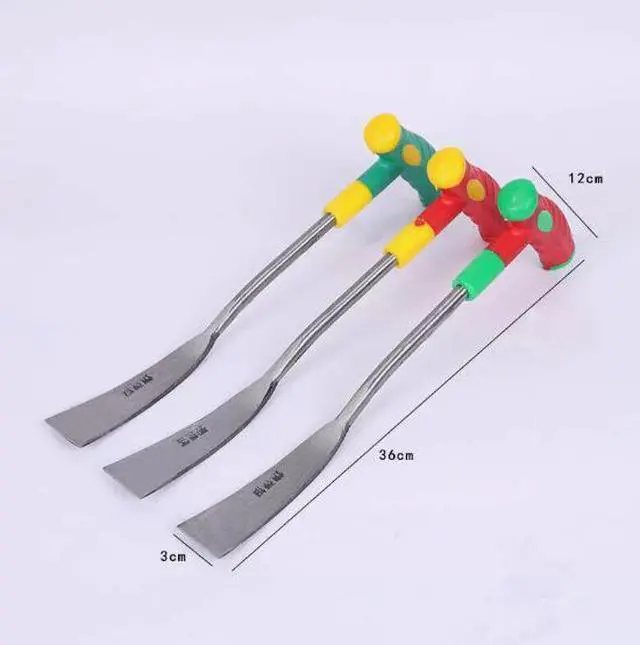 Alt view image 2 of 5 - Wholesale shepherd's purse digging, garlic digging, gardening, flower 6-point stainless steel handle