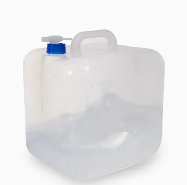 Alt view image 2 of 2 - 5-20L Folding Water Bucket with Faucet, Outdoor Emergency