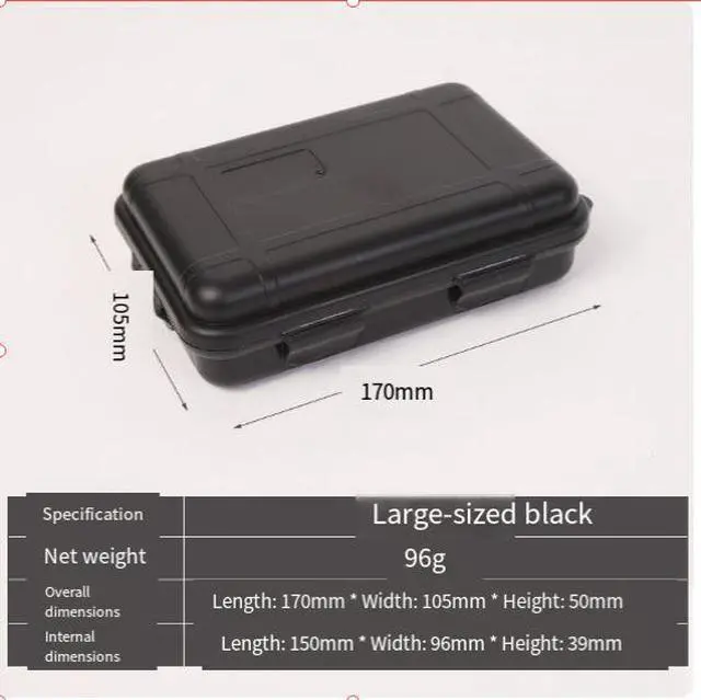 Alt view image 5 of 5 - EDC Outdoor Survival Kit Box - Shockproof, Pressure-resistant Small Orange